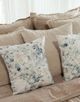Ivory Garden Rose Throw Pillow Cover