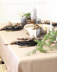 Faux Linen Tablecloth - Variety of Colours