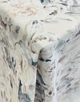 Ivory Garden Rose Tablecloth - Linen Closet Home