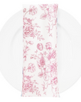 Pink Vintage Garden Napkins - Set of 4 - Linen Closet Home