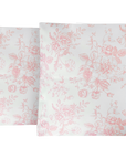 Pink Vintage Garden Throw Pillow Cover - Linen Closet Home