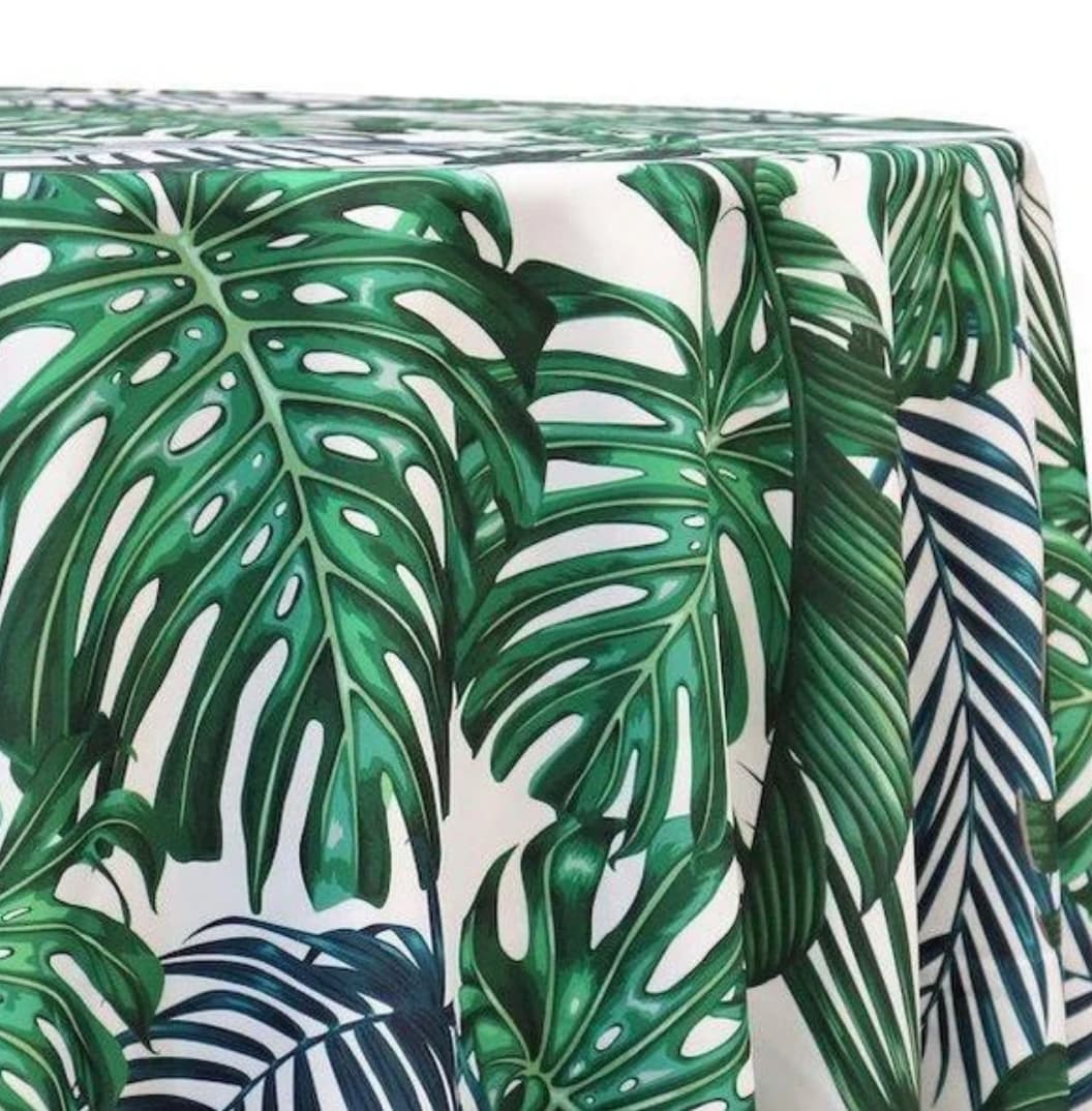 Palm Leaf Tablecloth - Linen Closet Home