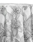 Grey Lily Floral Tablecloth - Linen Closet Home