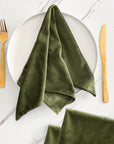 Velvet Napkins - Set of 4 - Variety of Colours - Linen Closet Home