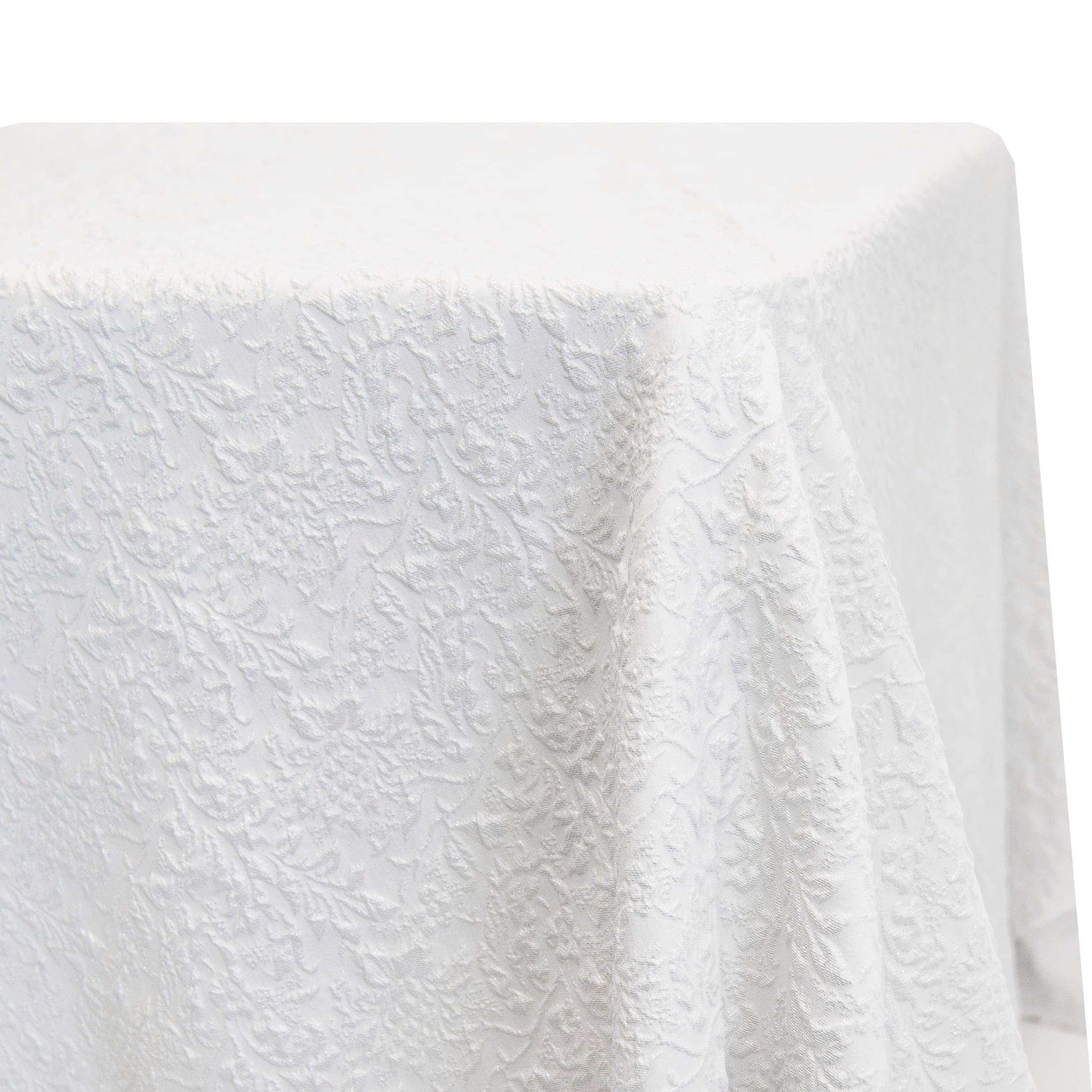 White Leaf Tablecloth - Linen Closet Home