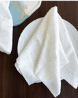 Gold Flake Gauze Napkins - Set of 4 - Variety of Colours - Linen Closet Home