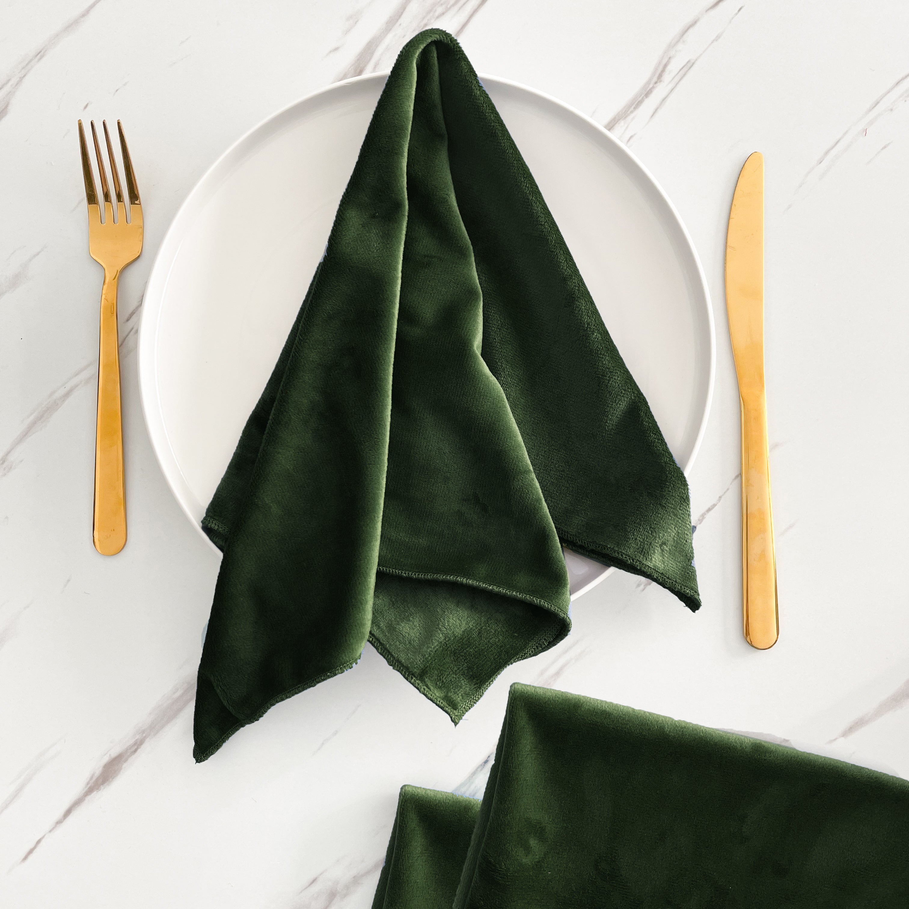 Velvet Napkins - Set of 4 - Variety of Colours