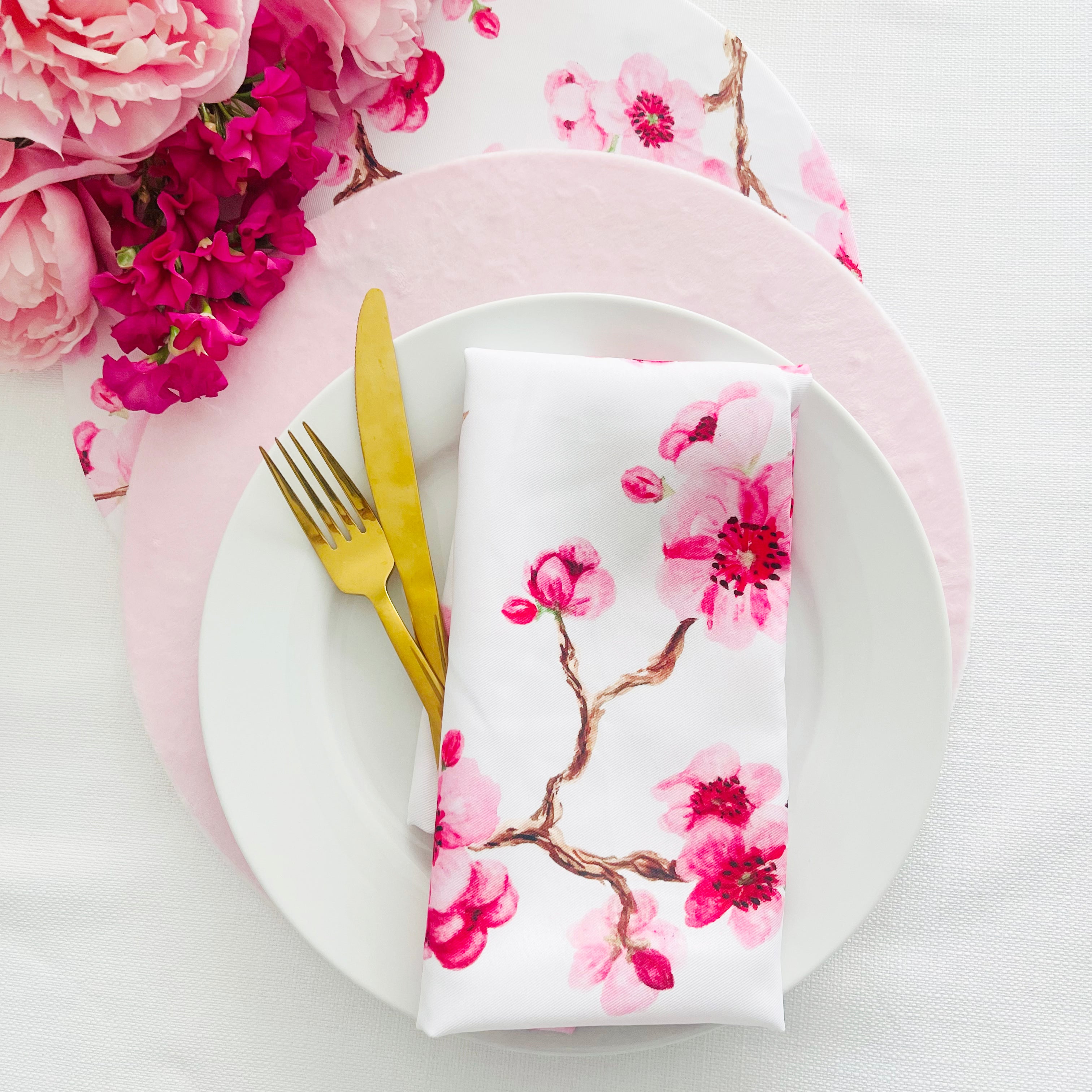Cherry Blossom Napkins - Set of 4
