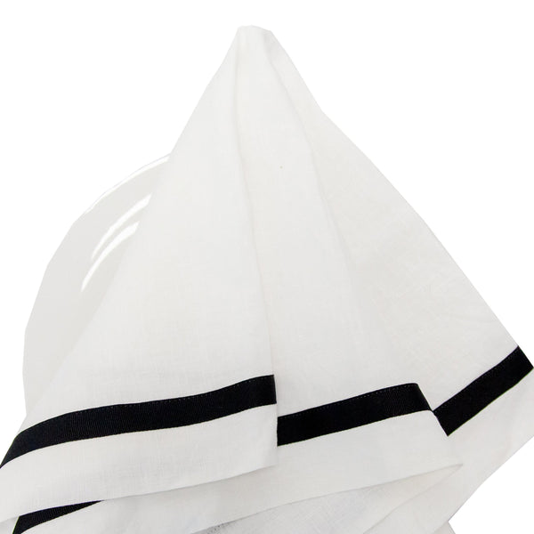 Black Stripe Napkin 