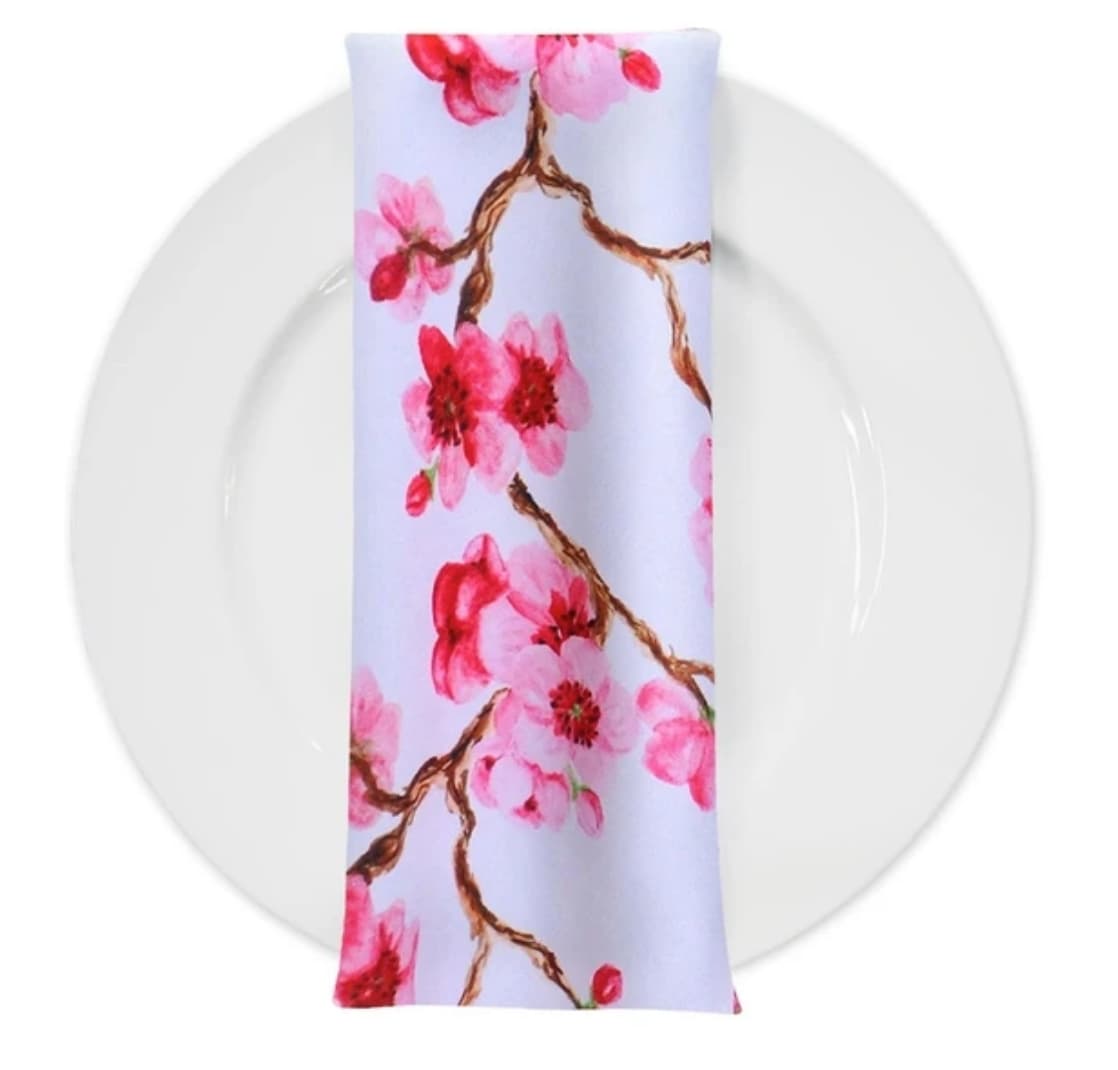 Cherry Blossom Napkins - Set of 4 - Linen Closet Home