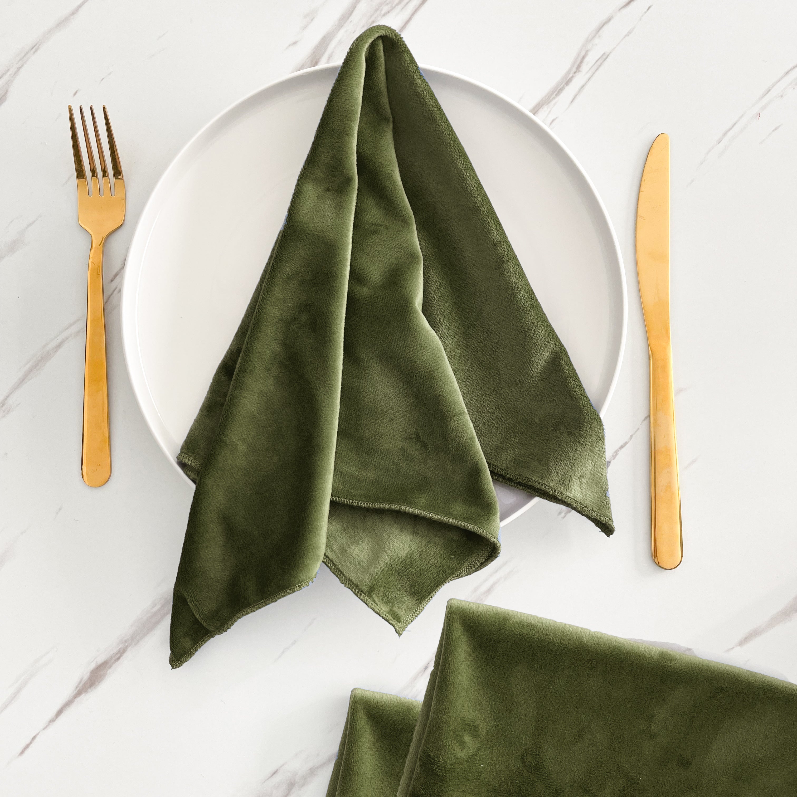 Velvet Napkins - Set of 4 - Variety of Colours - Linen Closet Home