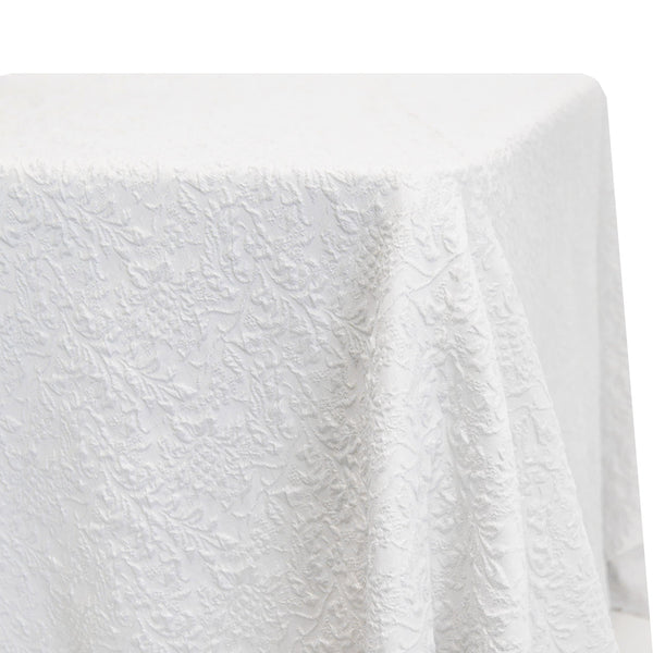 White Leaf Tablecloth - Table Cloth Canada