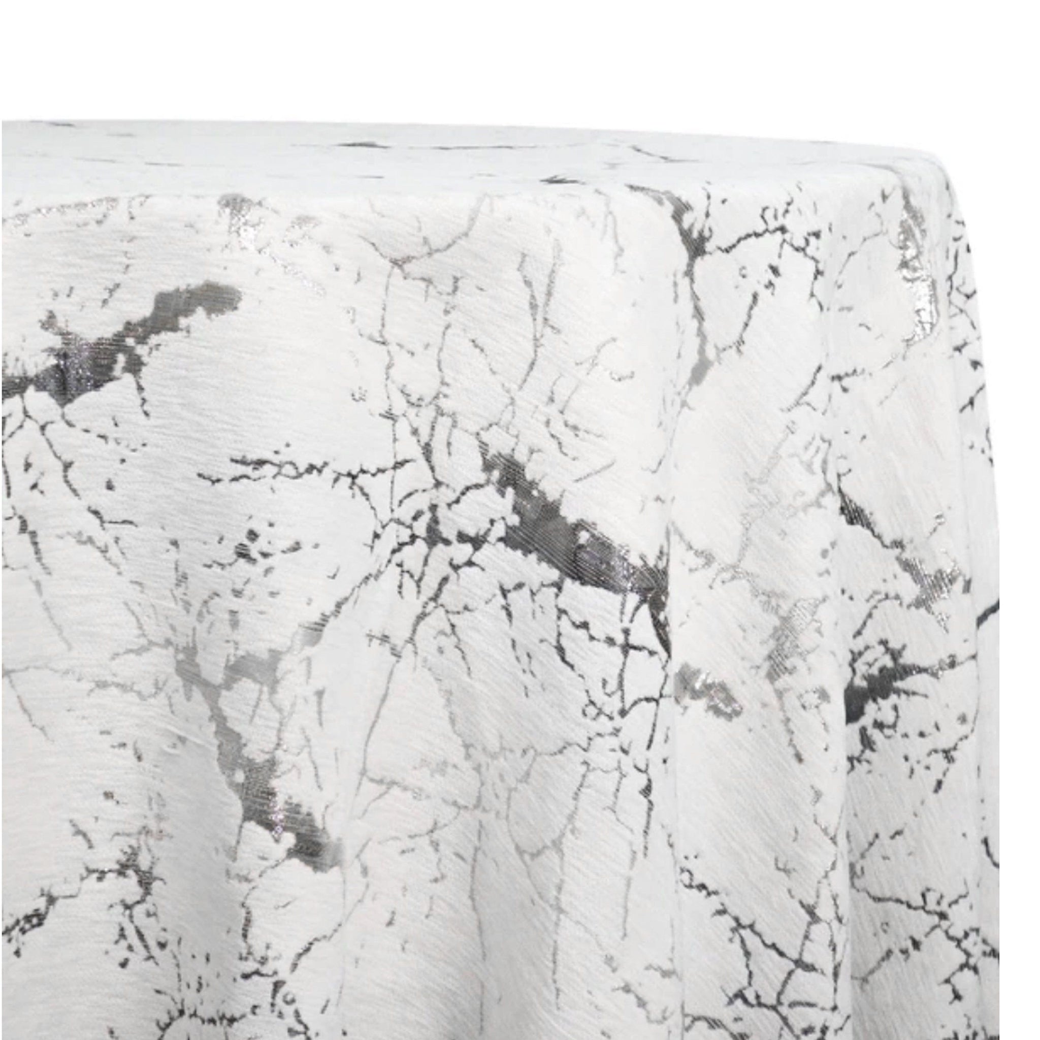Silver Marble Tablecloth