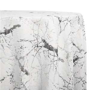 Silver Marble Tablecloth