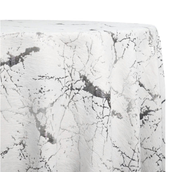 Silver Marble Tablecloth