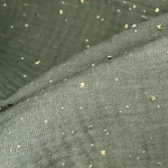 Gold Flake Gauze Napkins - Set of 4 - Variety of Colours