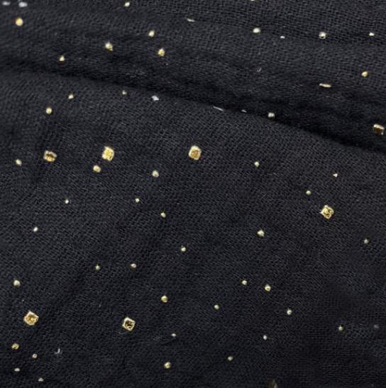 Gold Flake Gauze Napkins - Set of 4 - Variety of Colours