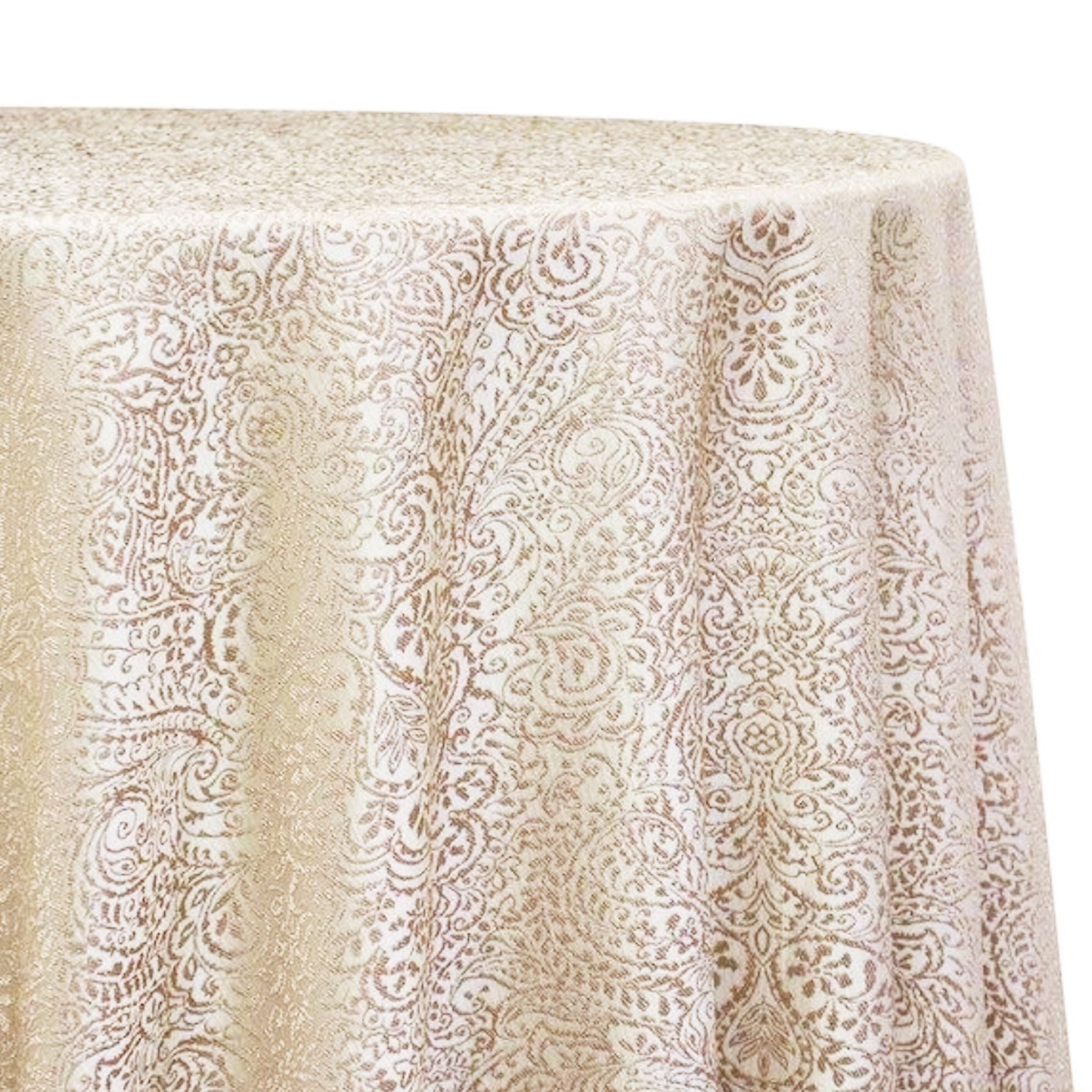 Vintage Scroll Tablecloth - Canadian Linen Tablecloth